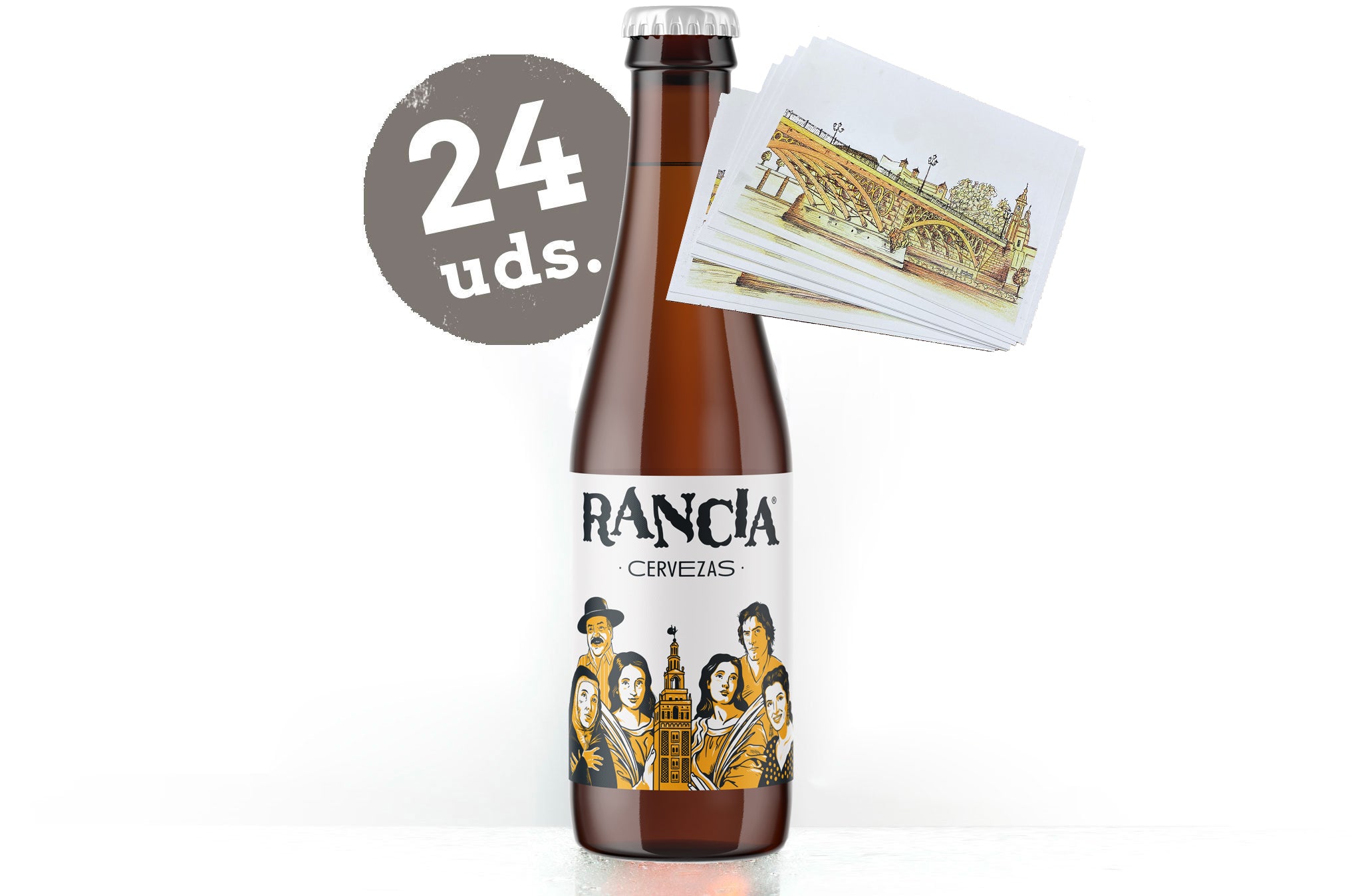 24 botellas + lámina Triana